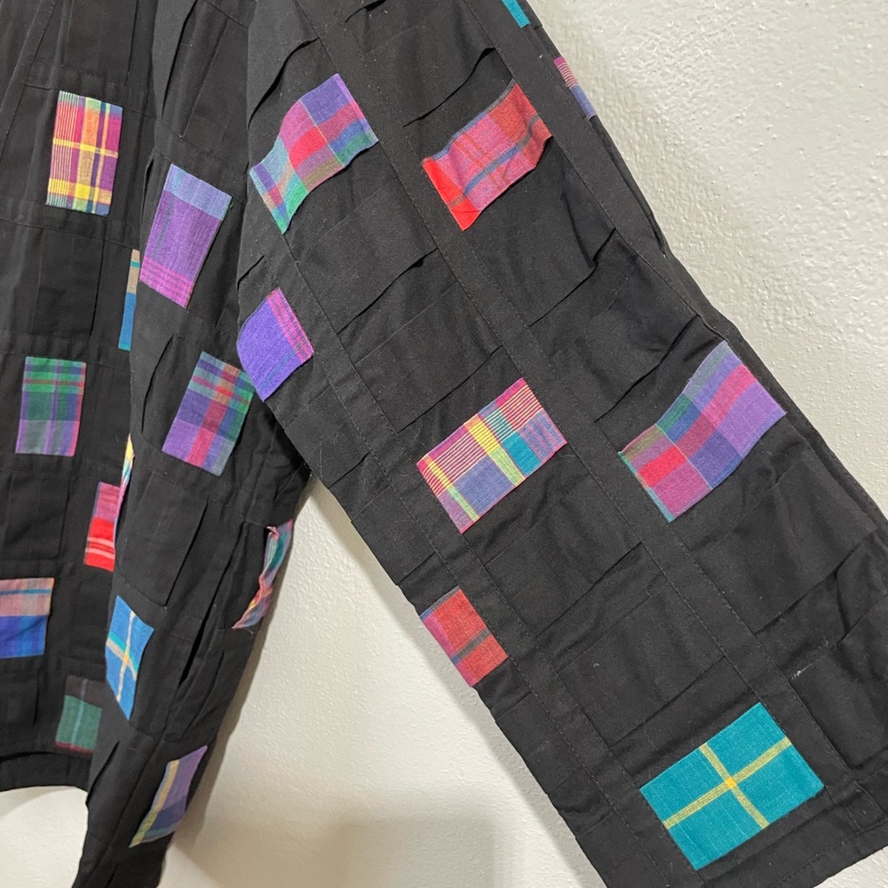 Yak Magik Patchwork Open Front Jacket Duster Boho… - image 4